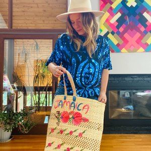 Vintage Indian Beaded and Sequin Blouse